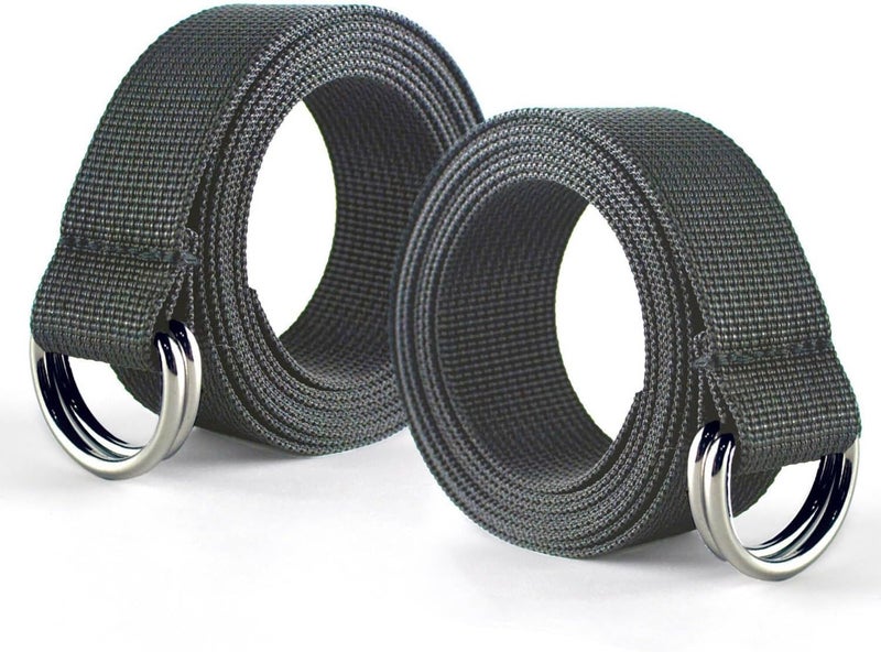 Clocean Web Football Belt with Two Stainless Steel D Rings 52' Football Pants Belt for Men Women Kids Youth Boys Girls - Image 1